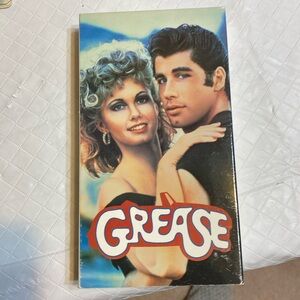 Grease the movie VHS John Travolta, and Olivia Newton-John